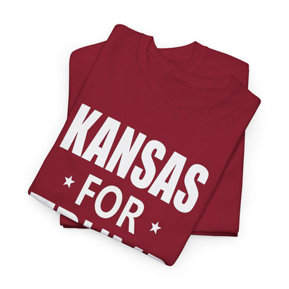 Kansas Loves Trump T-Shirt - Patriotic Apparel for Proud Americans