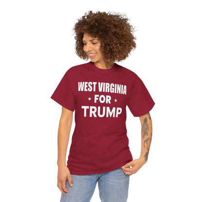 West Virginia Loves Trump T-Shirt - Patriotic Apparel