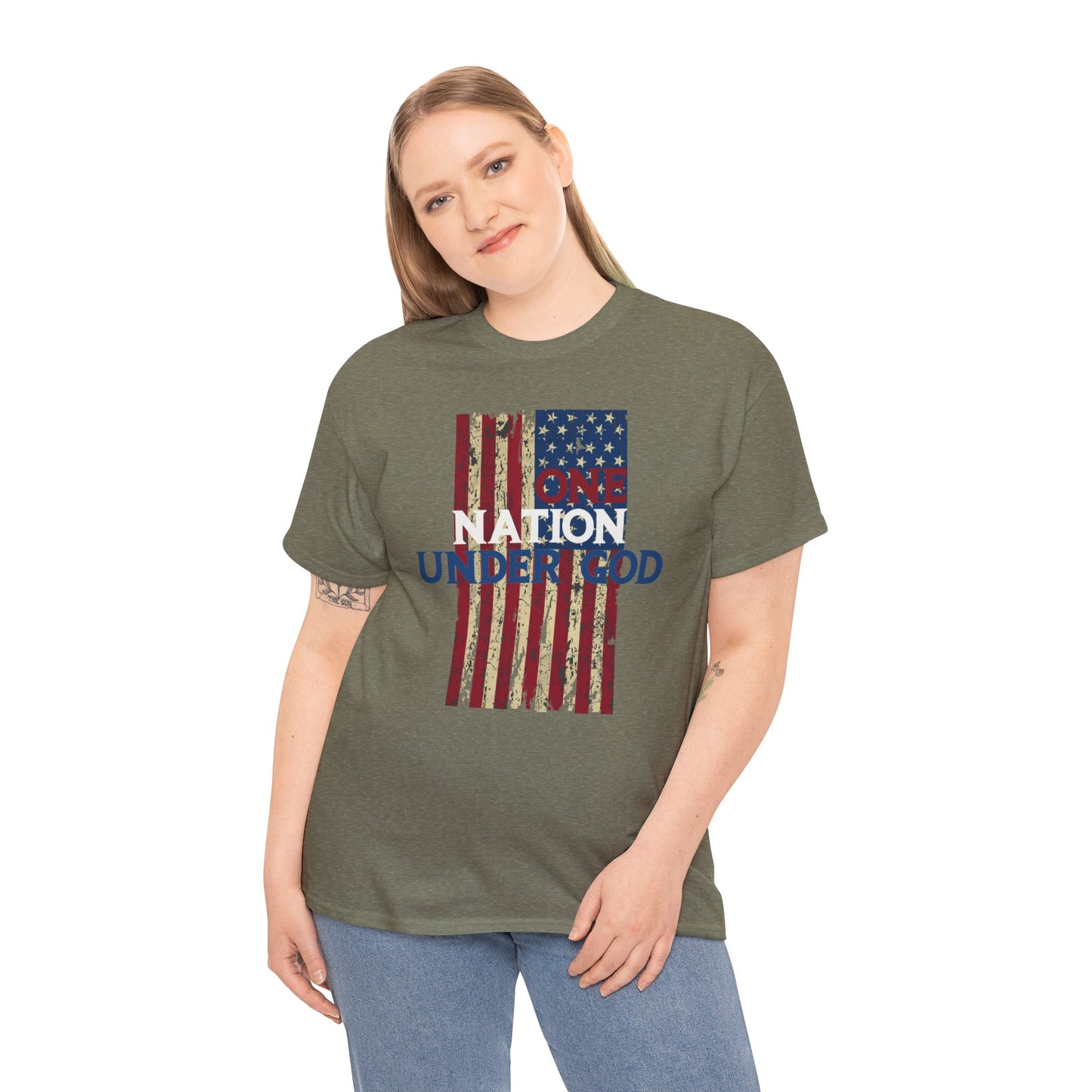 One Nation Under God T-Shirt - Patriotic Christian Apparel