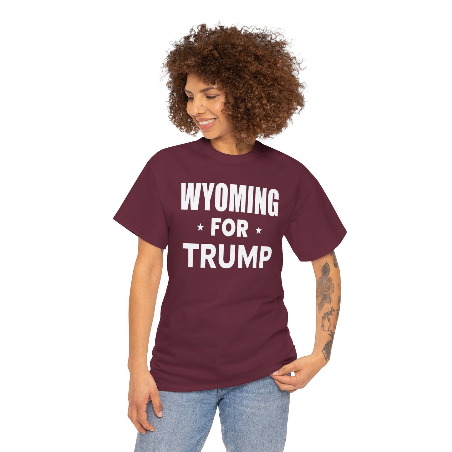 Wyoming Loves Trump T-Shirt - Patriotic Apparel