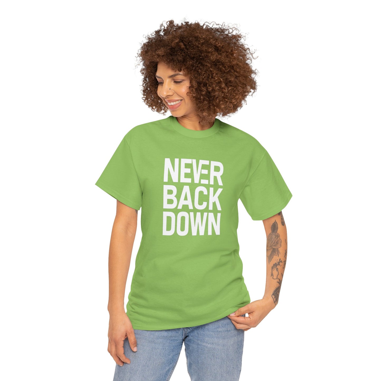 Never Back Down - Stand Strong Patriotic Apparel