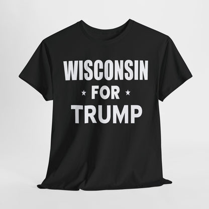 Wisconsin Loves Trump T-Shirt - Patriotic Apparel