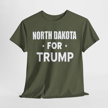 North  Dakota Loves Trump T-Shirt - Patriotic Apparel for Proud Americans