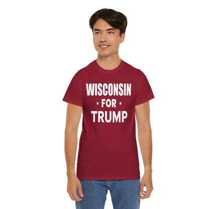 Wisconsin Loves Trump T-Shirt - Patriotic Apparel