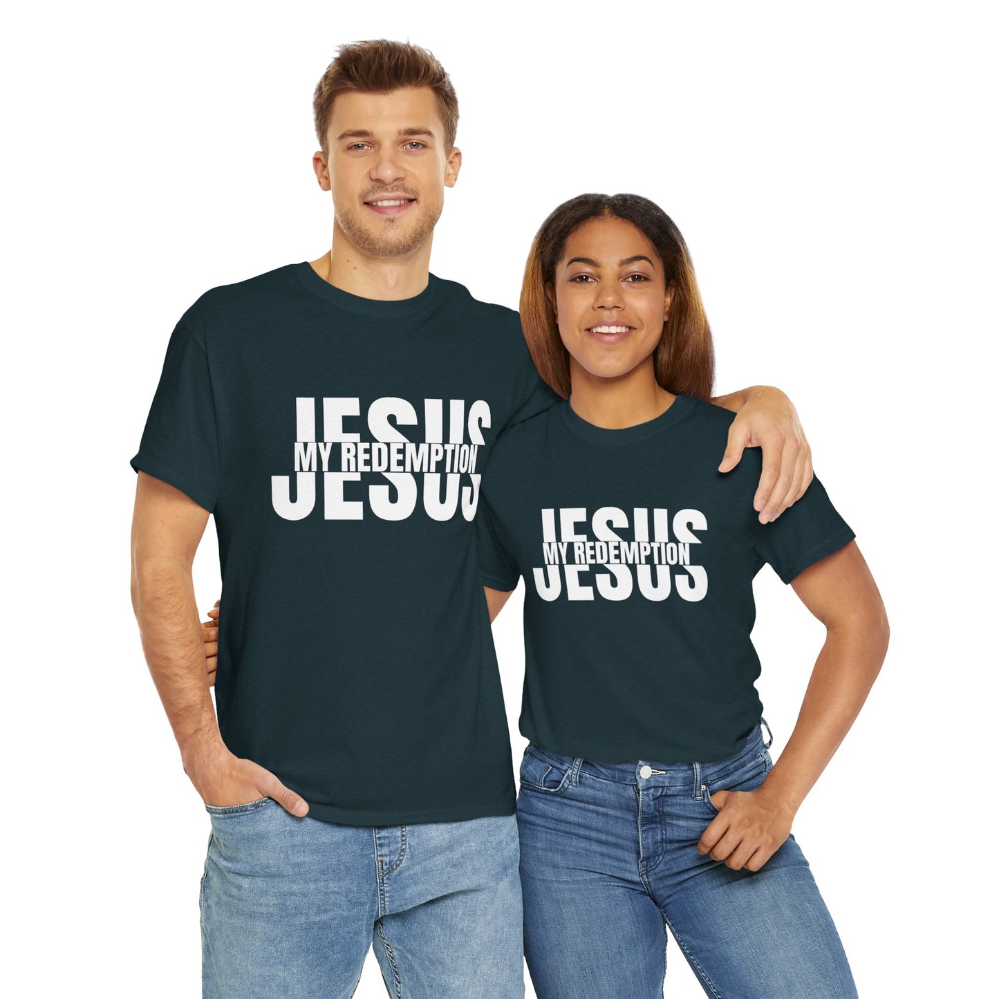 Jesus My Redemption T-Shirt - Faith-Based Christian Apparel