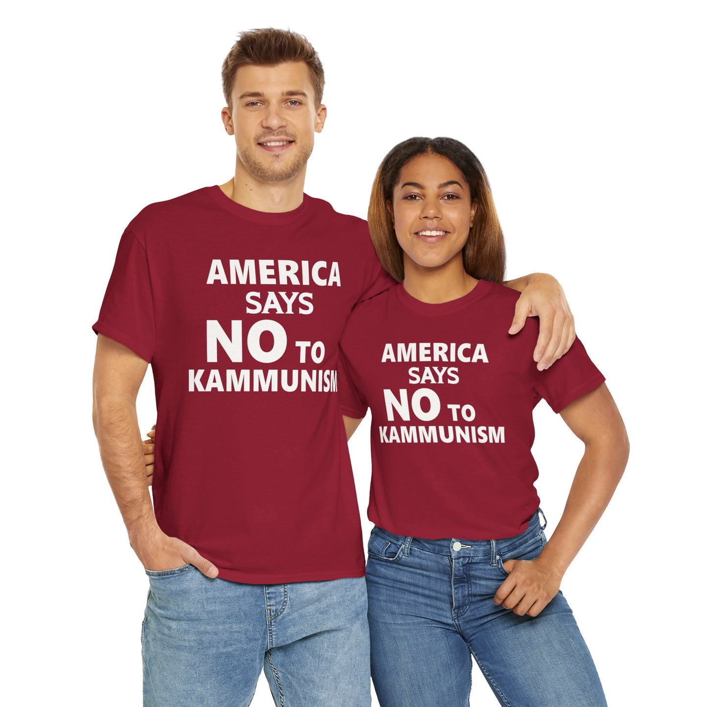 America Says No To Kammunism T-Shirt - Stand Against Socialism