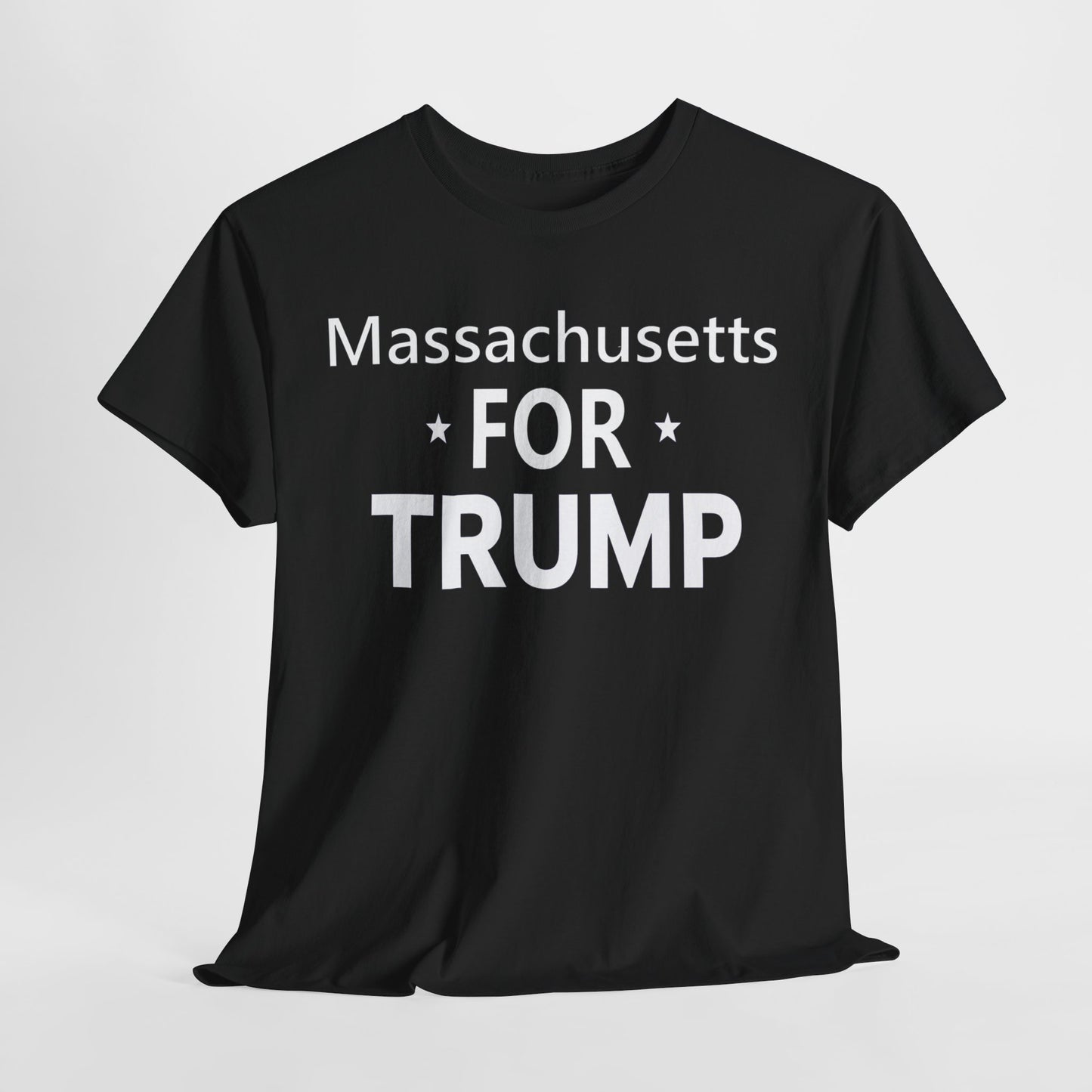 Massachusetts Loves Trump T-Shirt - Patriotic Apparel