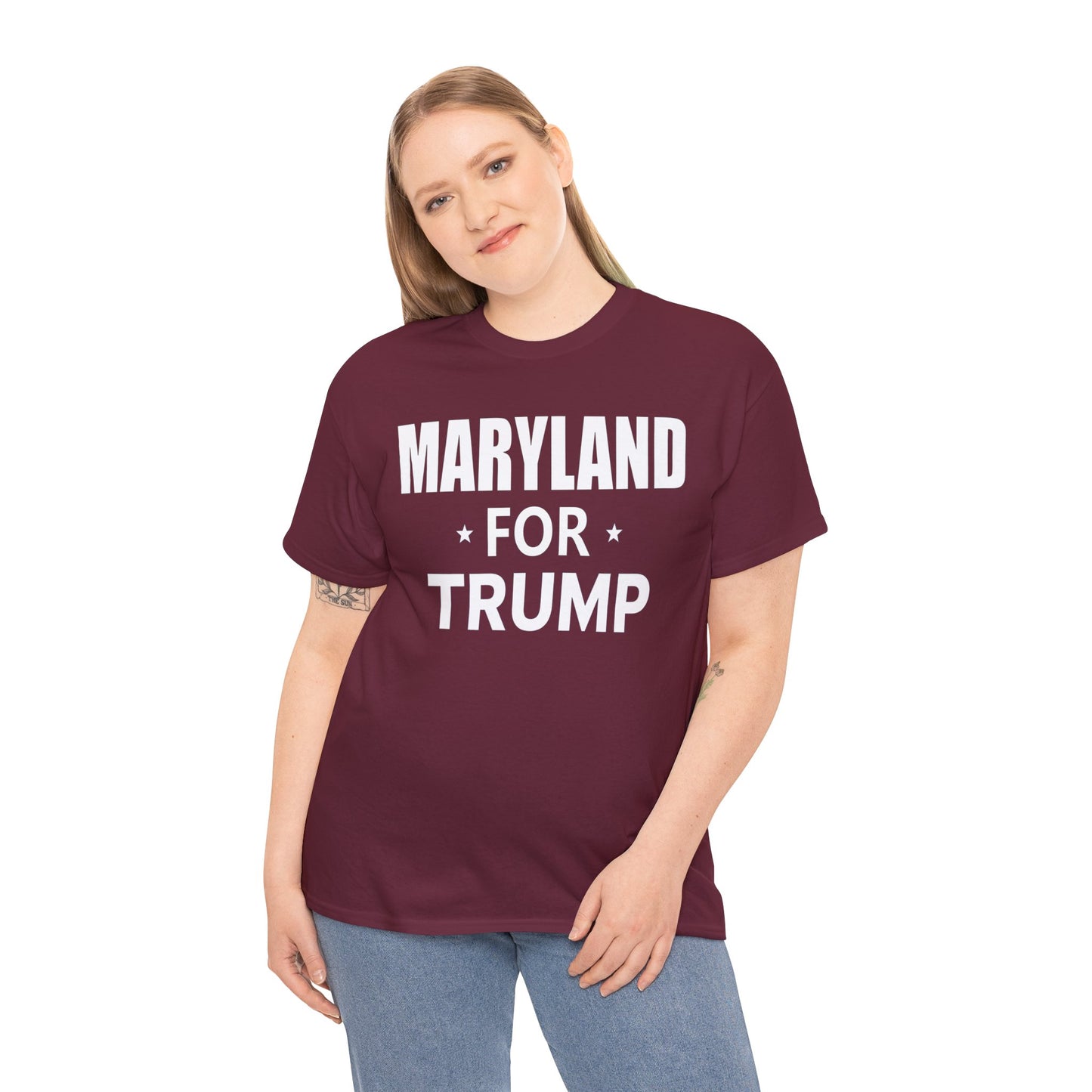 Maryland Loves Trump T-Shirt - Patriotic Apparel