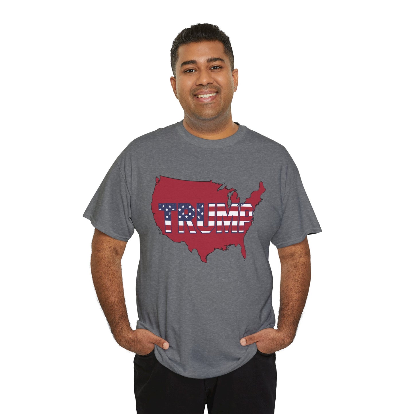 Trump T-Shirt with Red United States