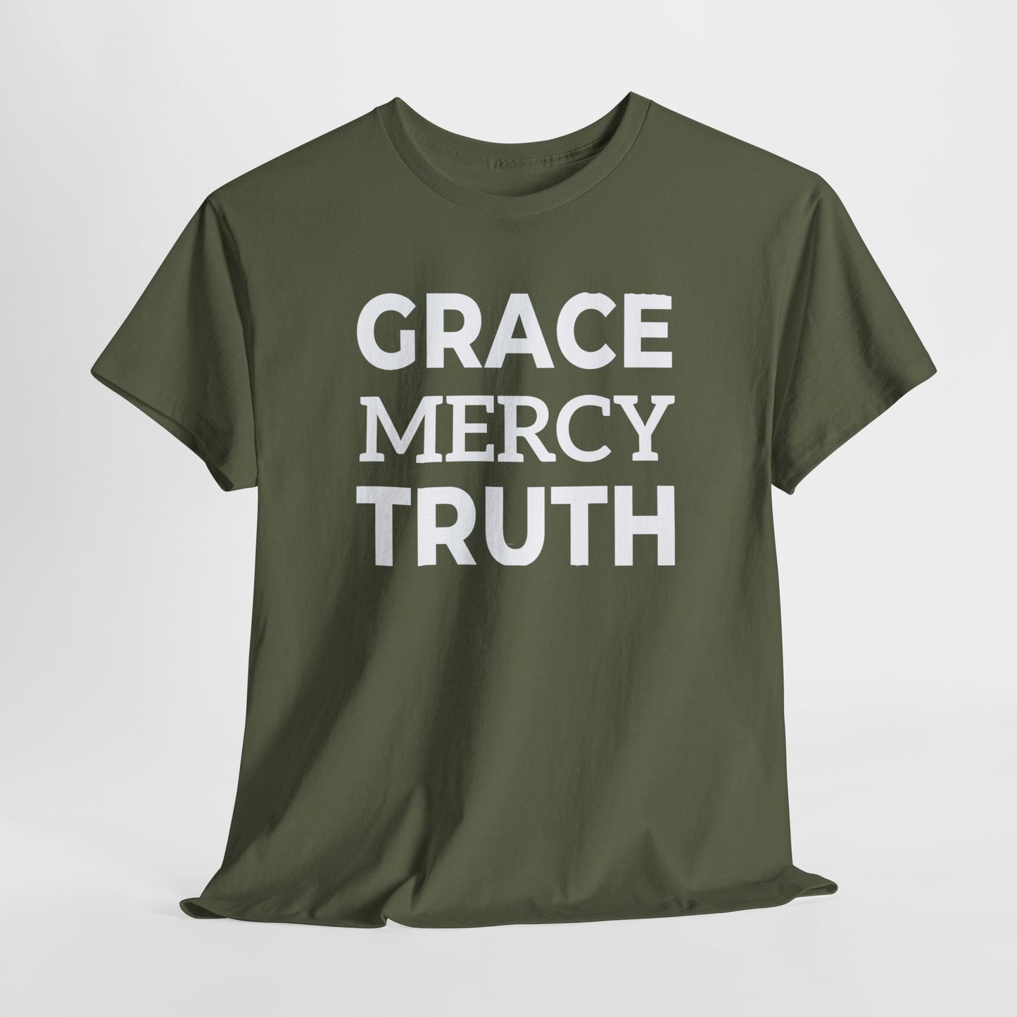 Grace Mercy Truth T-Shirt | Faith-Based Apparel