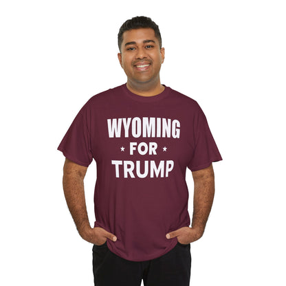 Wyoming Loves Trump T-Shirt - Patriotic Apparel