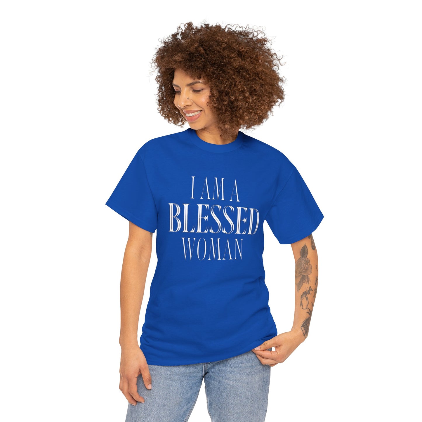 I Am A Blessed Woman T-Shirt - Christian Apparel