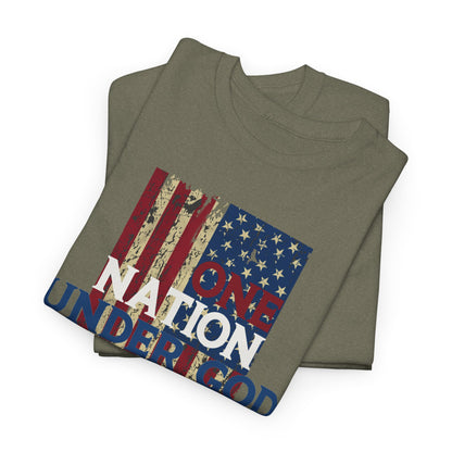 One Nation Under God T-Shirt - Patriotic Christian Apparel