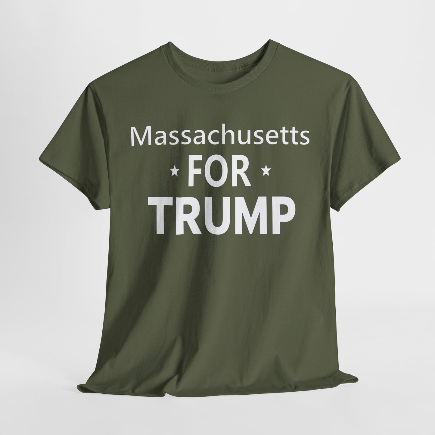 Massachusetts Loves Trump T-Shirt - Patriotic Apparel