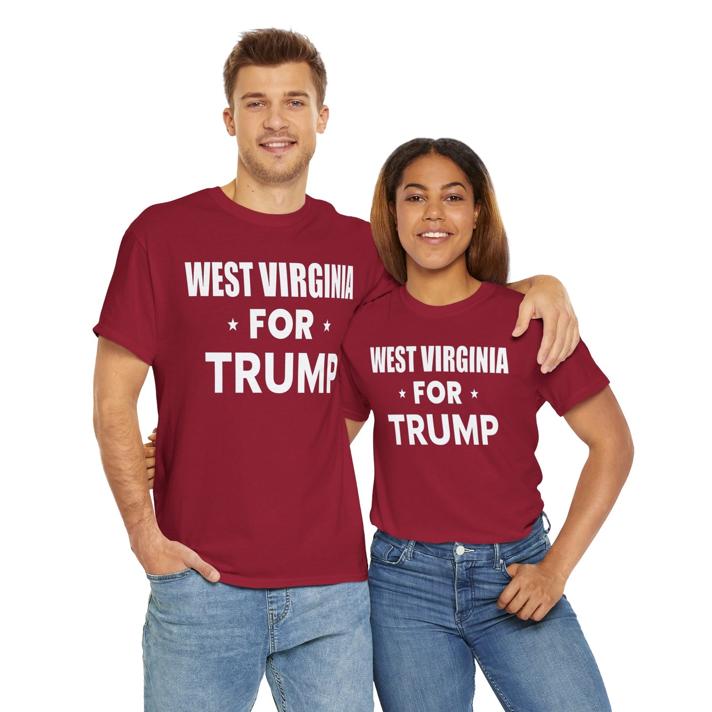 West Virginia Loves Trump T-Shirt - Patriotic Apparel