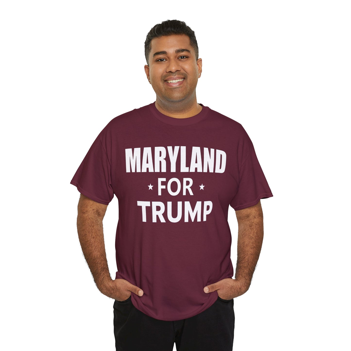 Maryland Loves Trump T-Shirt - Patriotic Apparel