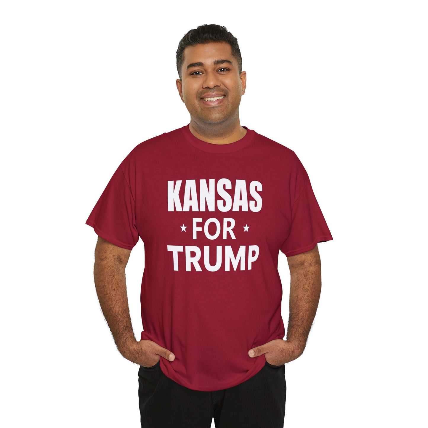 Kansas Loves Trump T-Shirt - Patriotic Apparel for Proud Americans