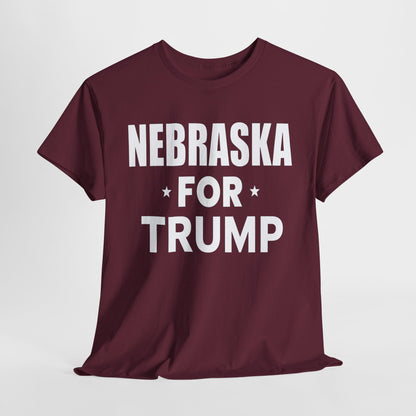 Nebraska Loves Trump T-Shirt - Patriotic Apparel