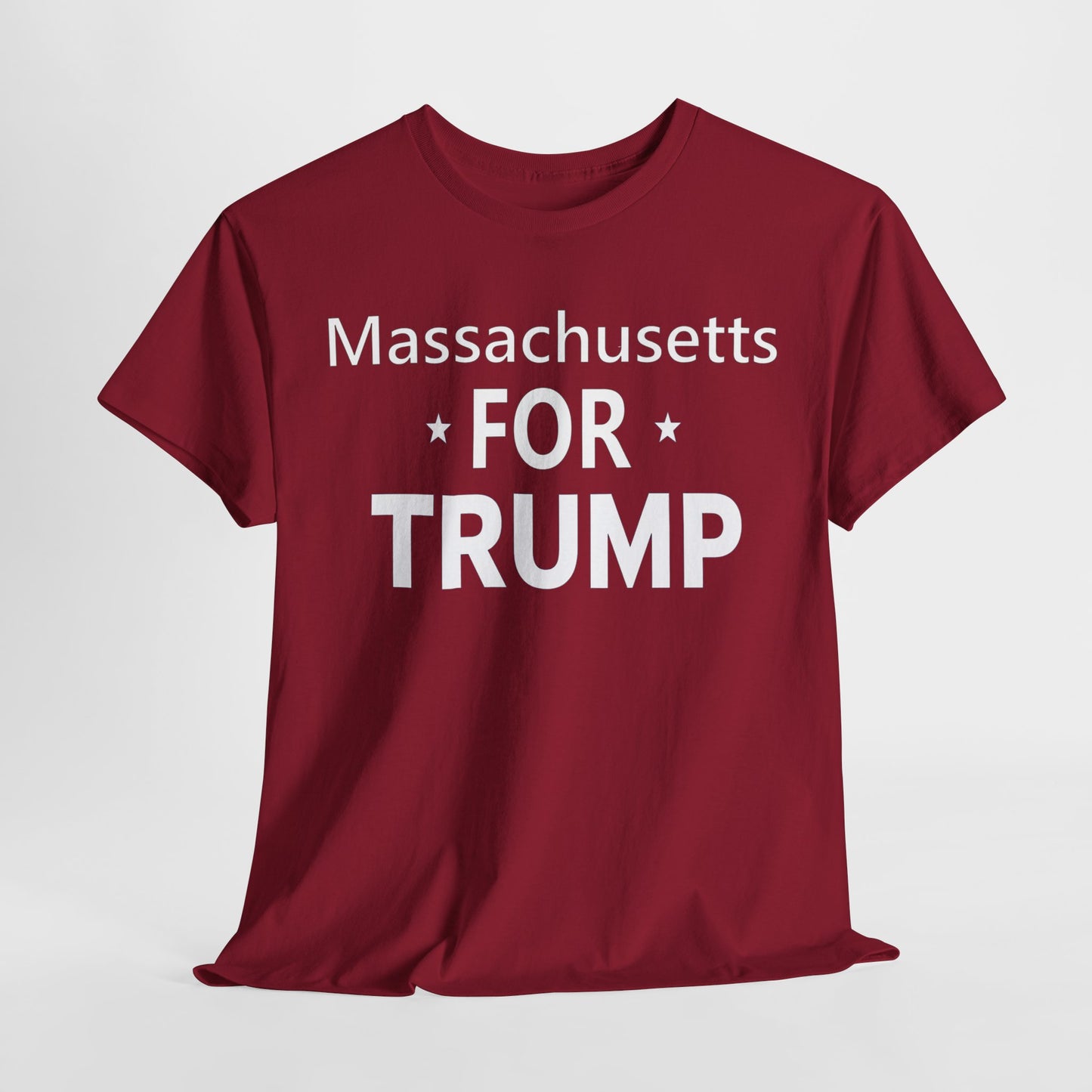 Massachusetts Loves Trump T-Shirt - Patriotic Apparel