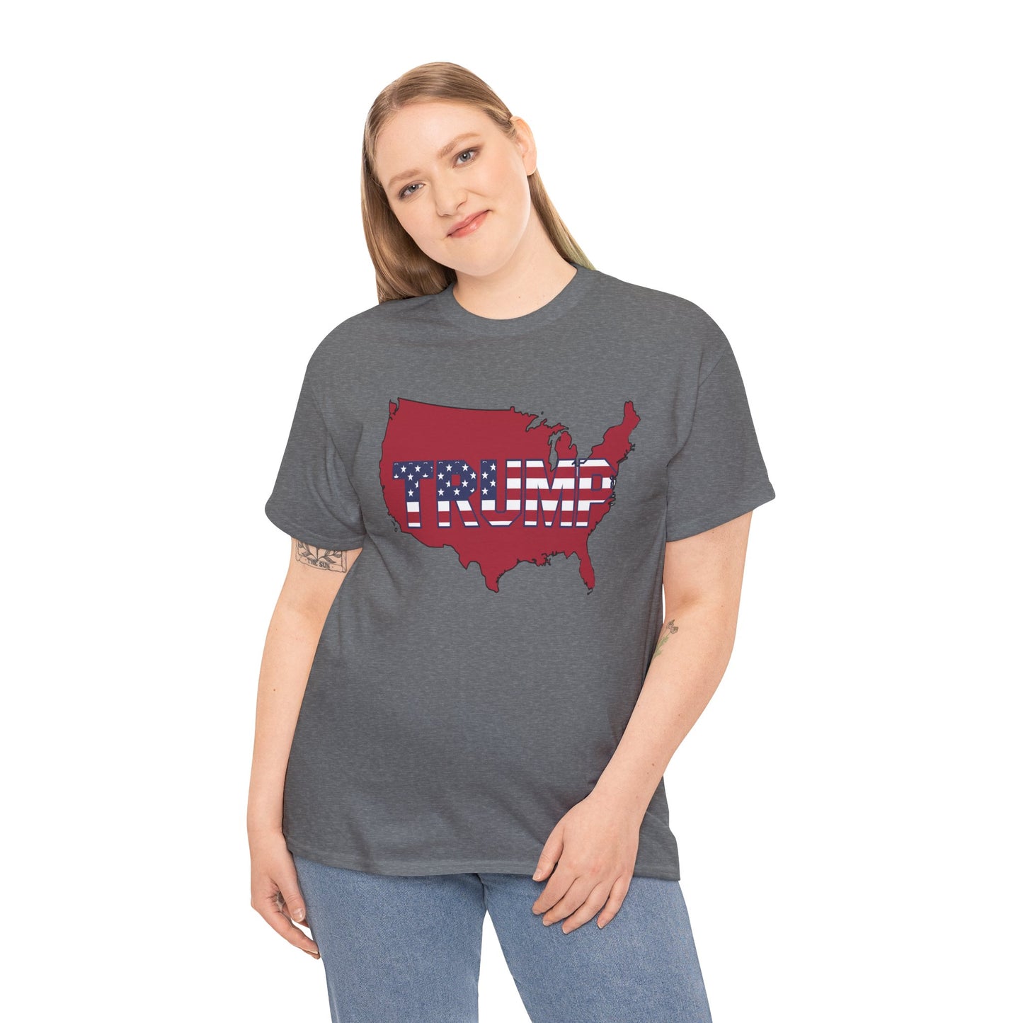 Trump T-Shirt with Red United States