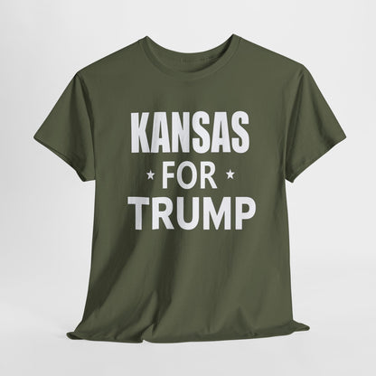 Kansas Loves Trump T-Shirt - Patriotic Apparel for Proud Americans