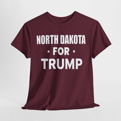 North  Dakota Loves Trump T-Shirt - Patriotic Apparel for Proud Americans