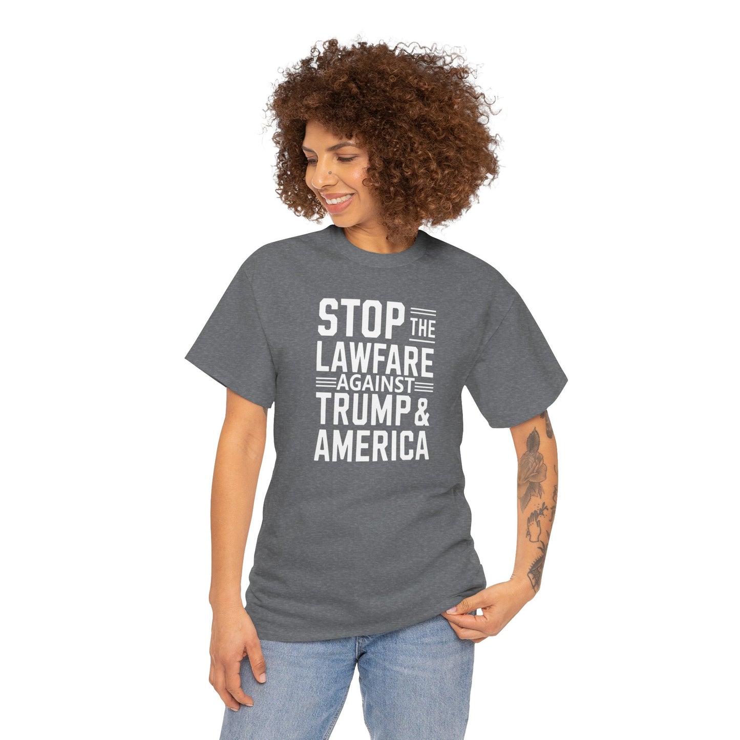 Stop the Lawfare Against Trump & America - Stand for Justice Apparel