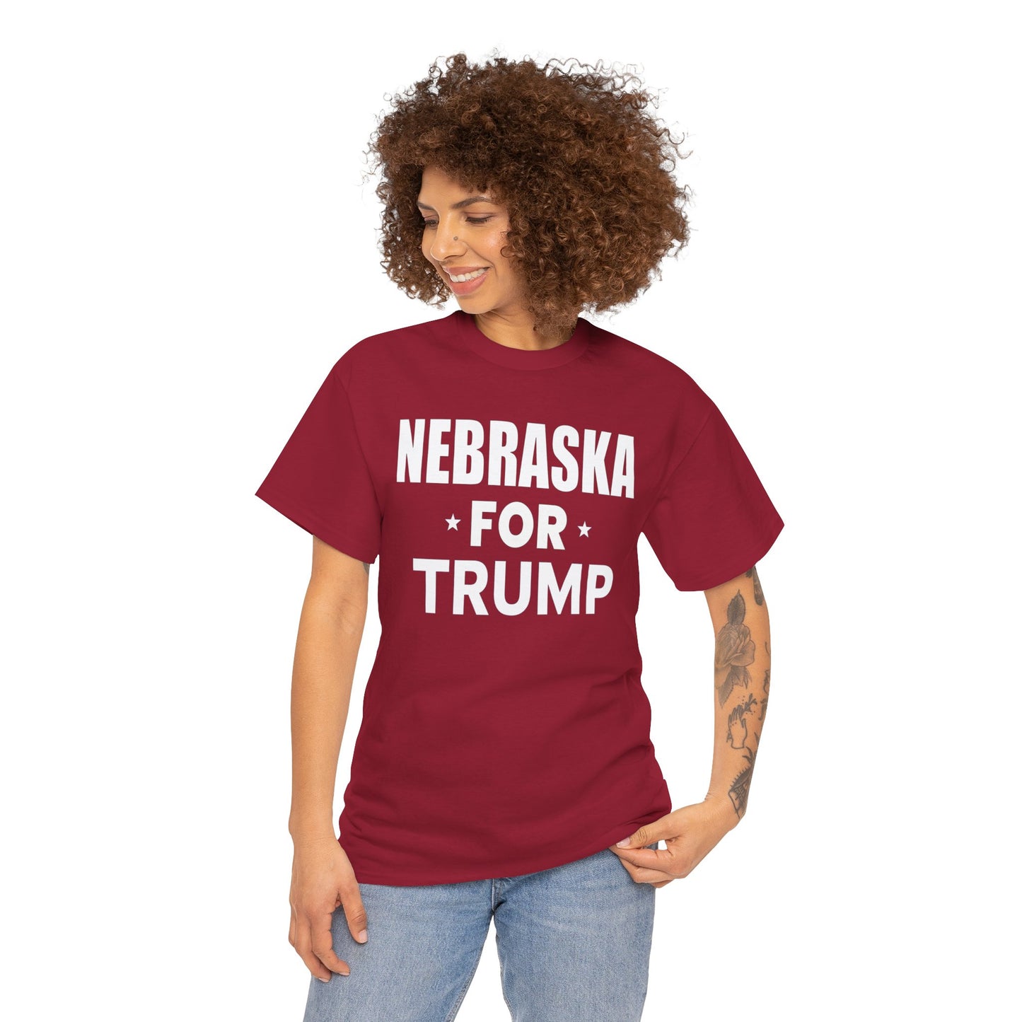 Nebraska Loves Trump T-Shirt - Patriotic Apparel