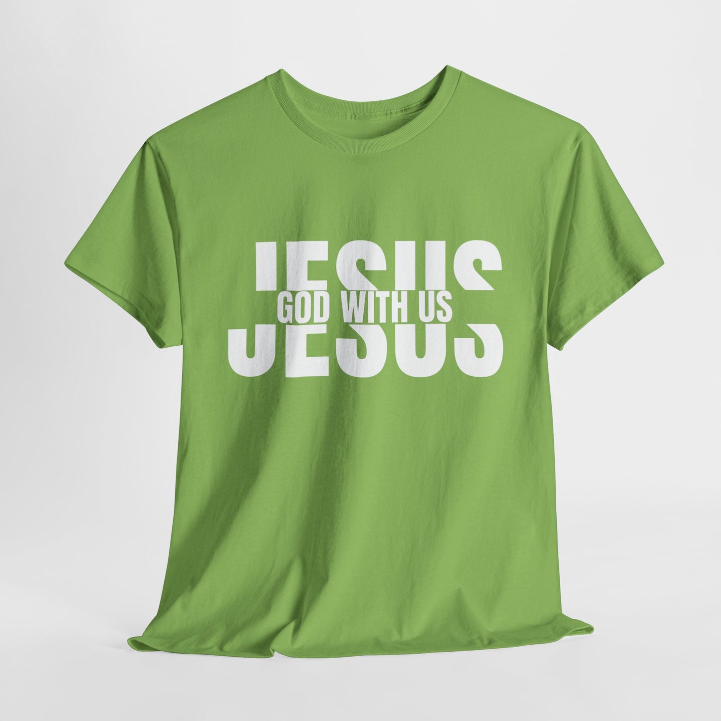 Jesus God With Us T-Shirt - Faith-Based Christian Apparel for Patriots