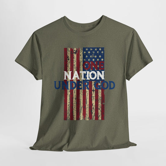 One Nation Under God T-Shirt - Patriotic Christian Apparel