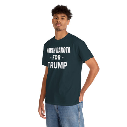 North  Dakota Loves Trump T-Shirt - Patriotic Apparel for Proud Americans