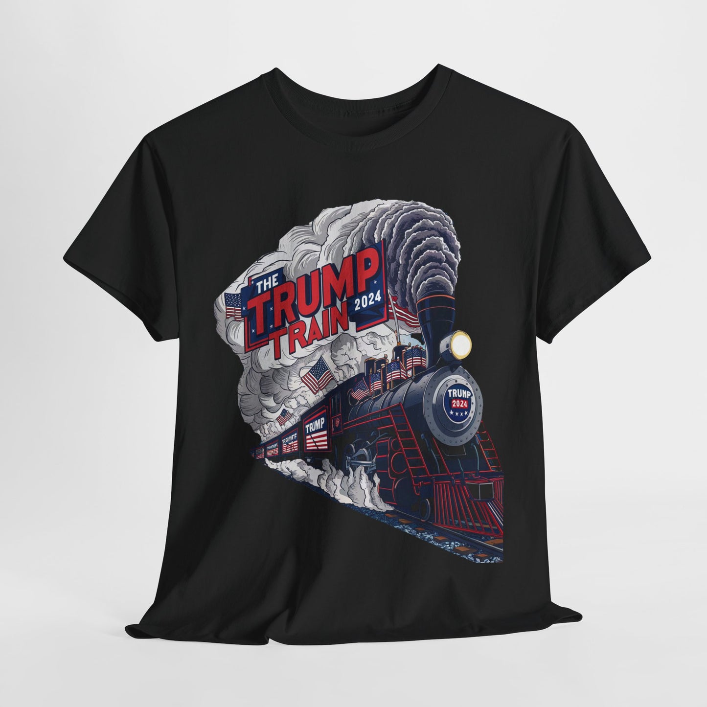 TrumpTrain 2024 T-Shirt - All Aboard for America’s Future