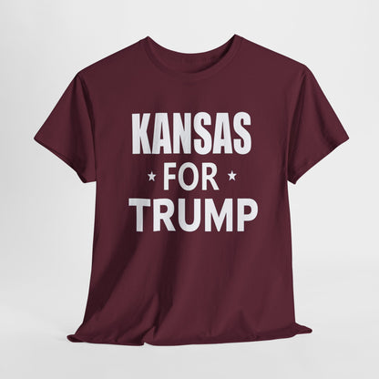 Kansas Loves Trump T-Shirt - Patriotic Apparel for Proud Americans