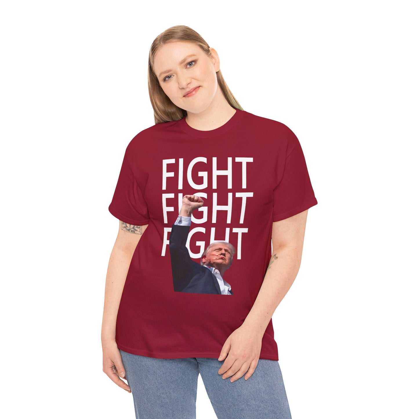 FIGHT FIGHT FIGHT T-Shirt with Trump