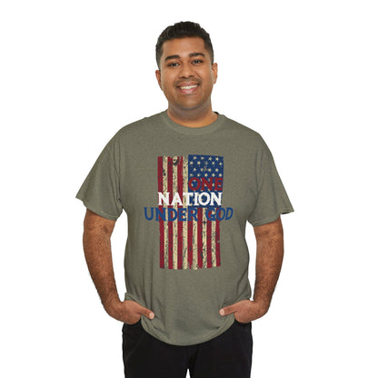 One Nation Under God T-Shirt - Patriotic Christian Apparel