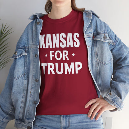 Kansas Loves Trump T-Shirt - Patriotic Apparel for Proud Americans