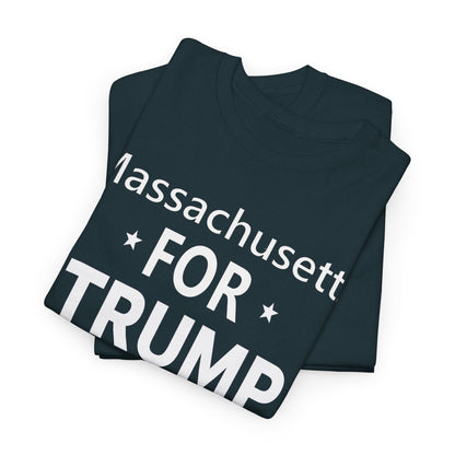 Massachusetts Loves Trump T-Shirt - Patriotic Apparel