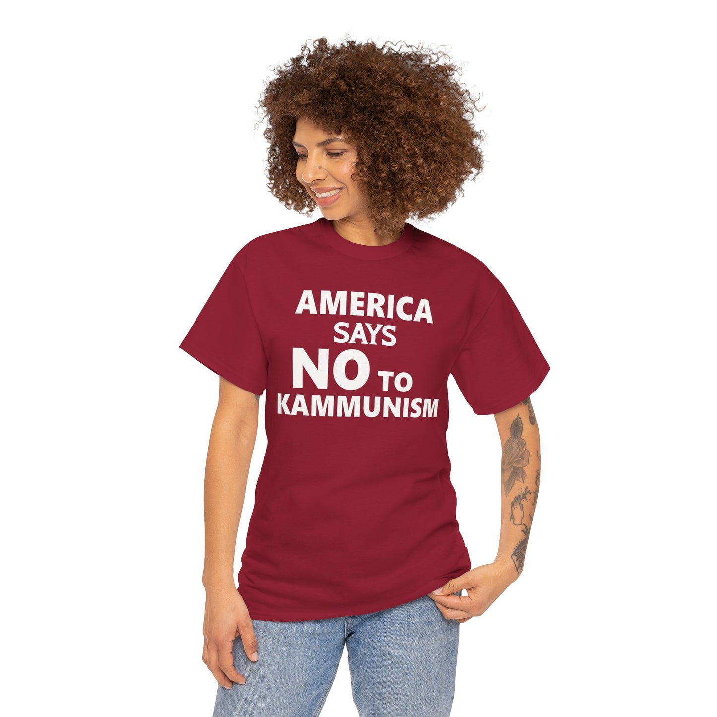 America Says No To Kammunism T-Shirt - Stand Against Socialism